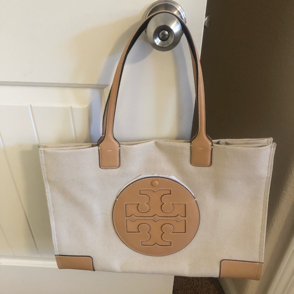 NWT Tory Burch Ella Canvas Tote